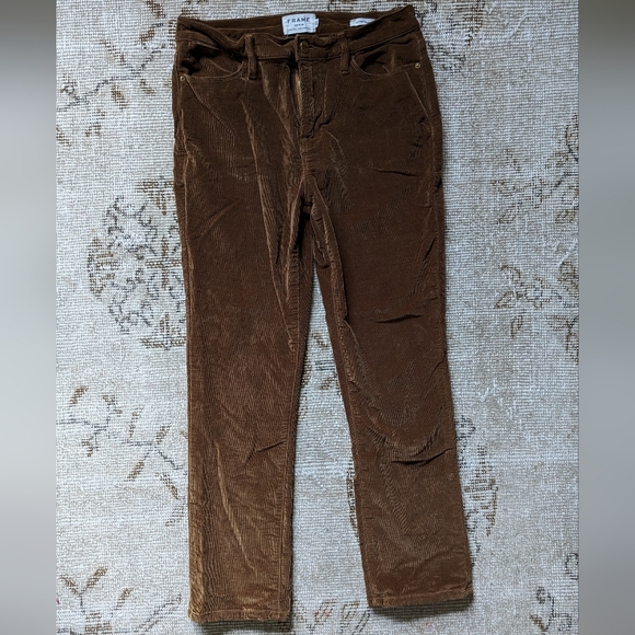 Frame Denim Pants - Frame Denim corduroy pants in tan size 6